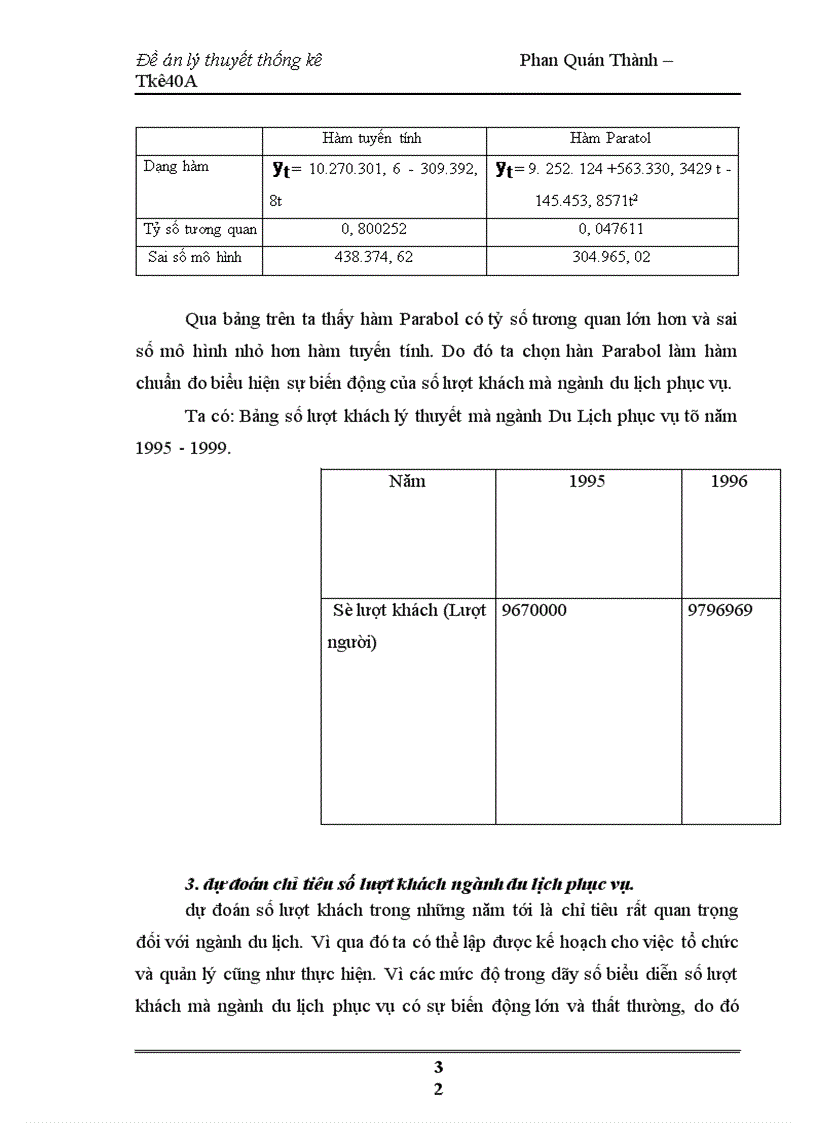 image for page Dãy số thời gian trong việc phân tích và dự đoán thống kê về Du Lịch