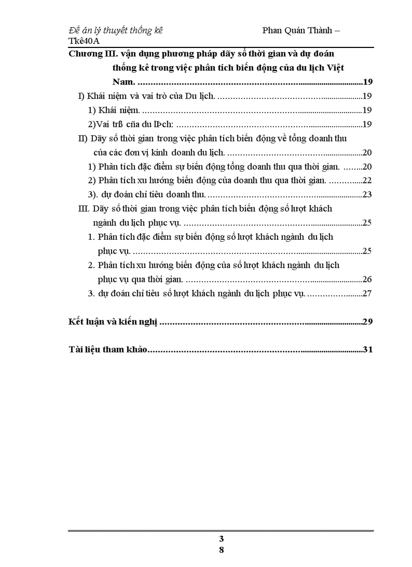 image for page Dãy số thời gian trong việc phân tích và dự đoán thống kê về Du Lịch