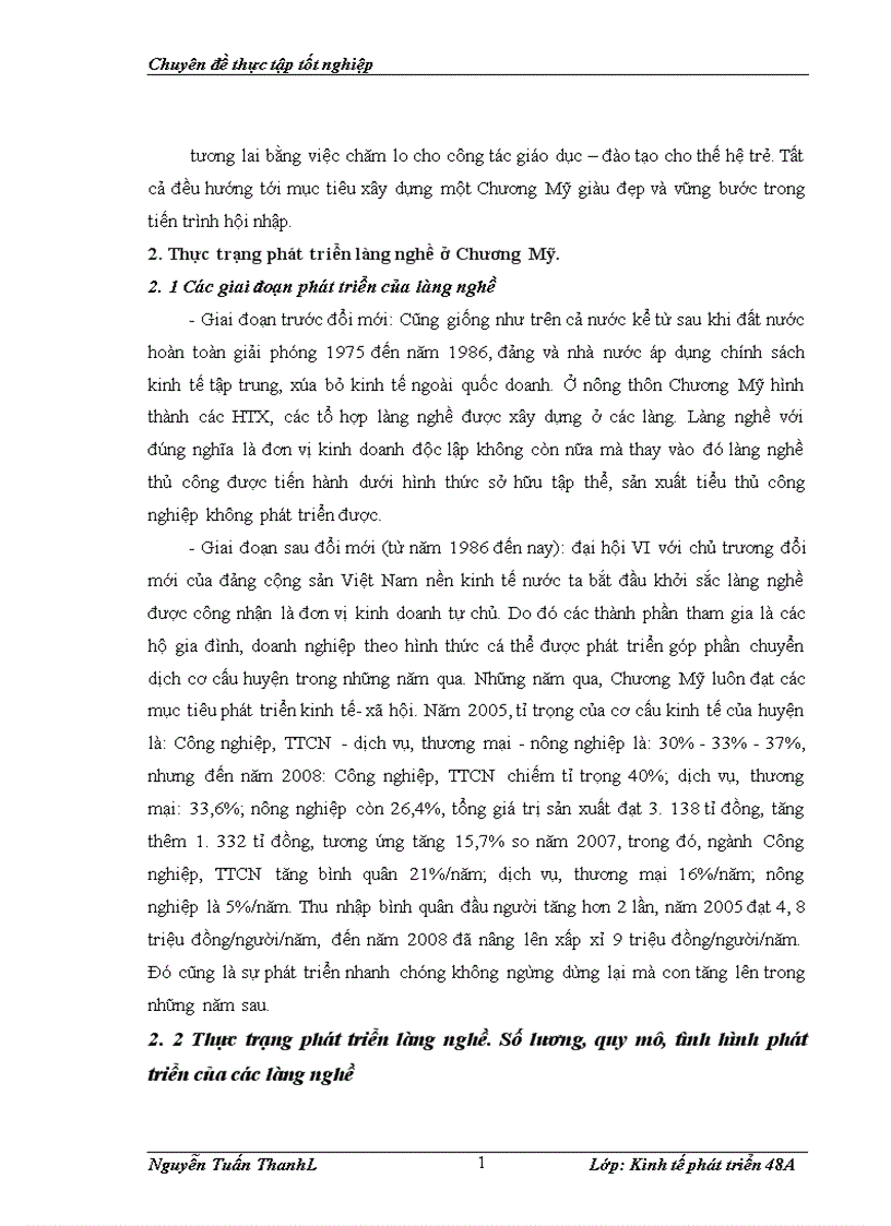 image for page Thực trạng và giải pháp phát triển làng nghề ở huyện Chương Mỹ Hà Nội