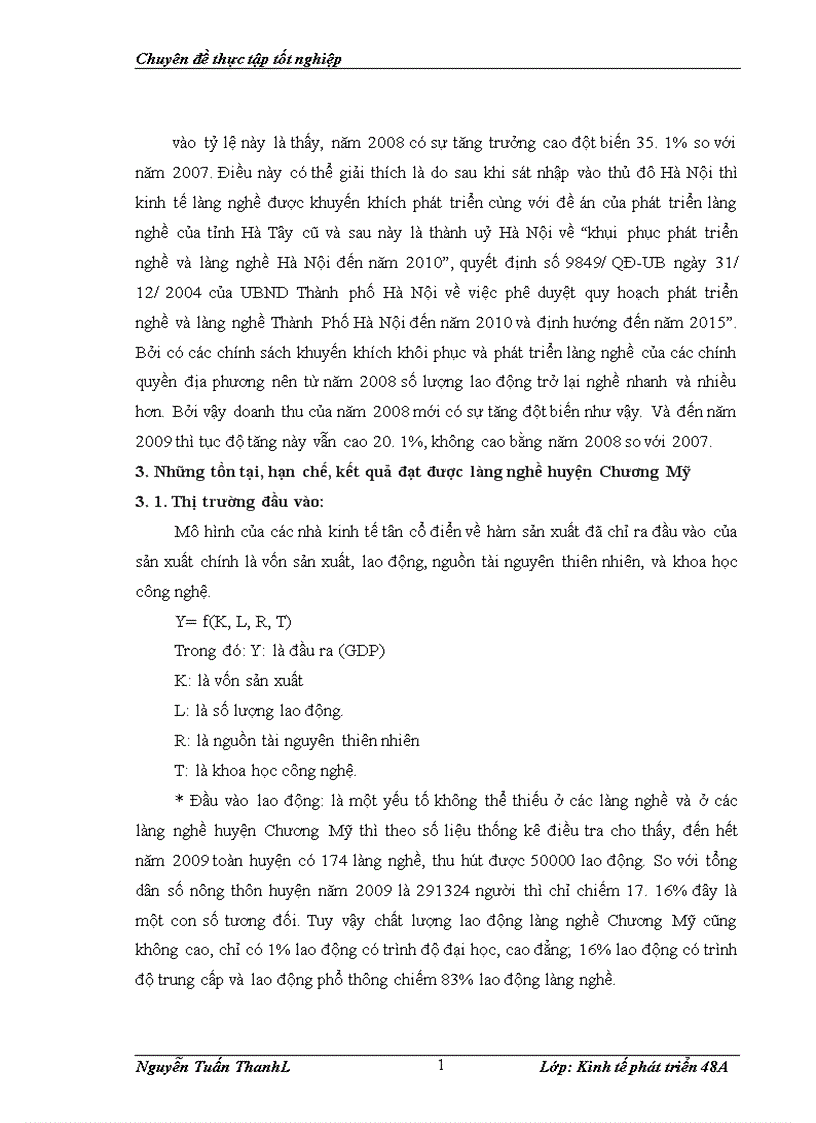 image for page Thực trạng và giải pháp phát triển làng nghề ở huyện Chương Mỹ Hà Nội