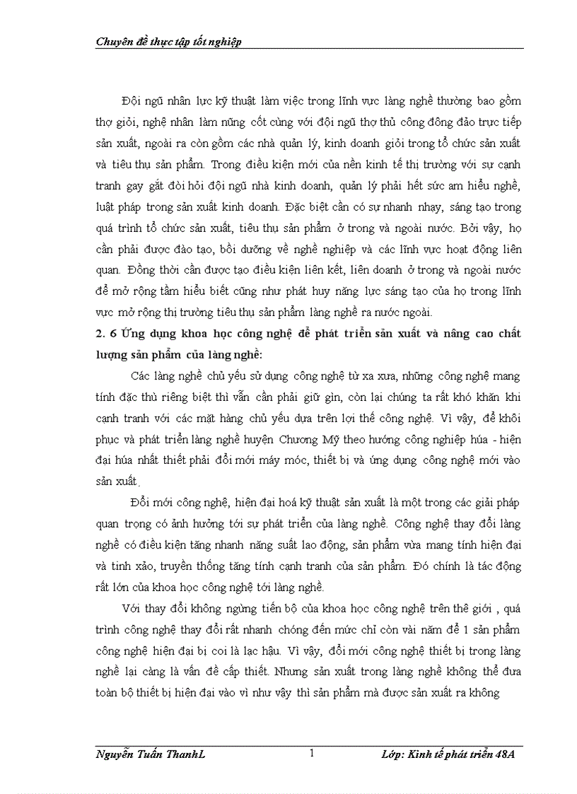 image for page Thực trạng và giải pháp phát triển làng nghề ở huyện Chương Mỹ Hà Nội