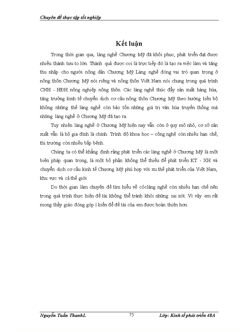 image for page Thực trạng và giải pháp phát triển làng nghề ở huyện Chương Mỹ Hà Nội