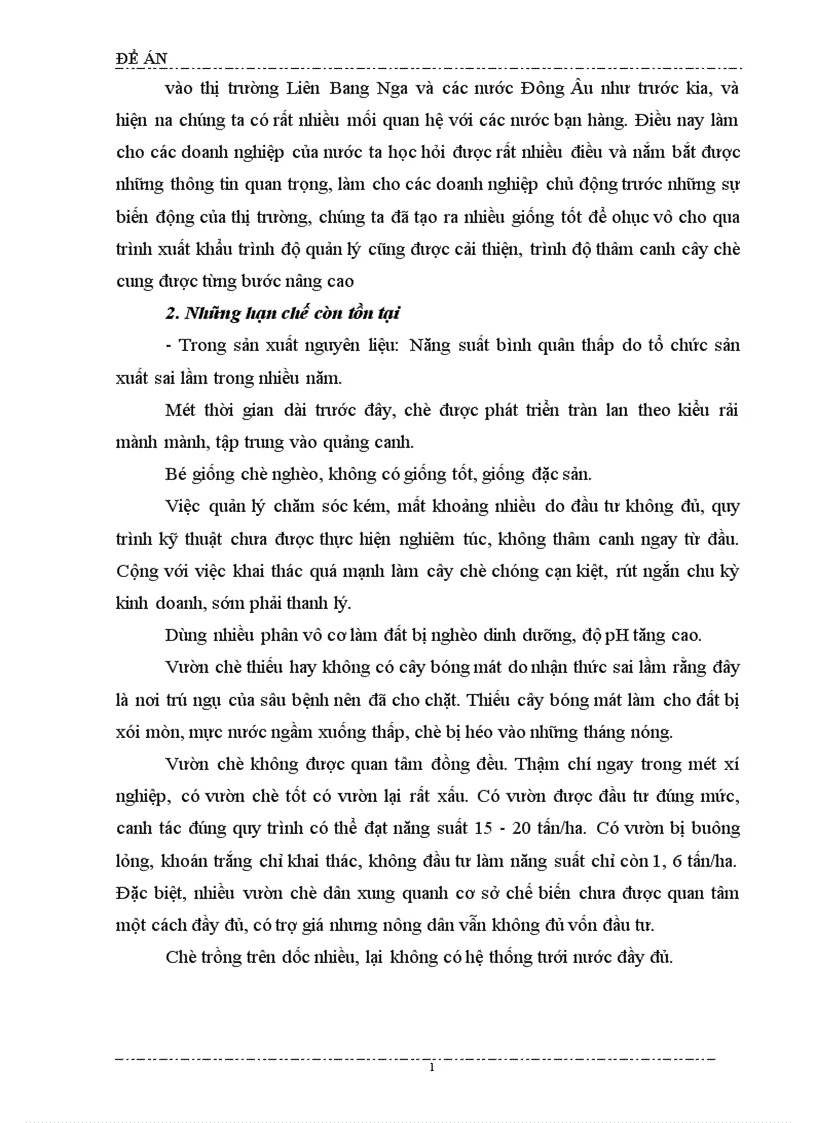 image for page Phương hướng và biện pháp thúc đẩy xuất khẩu chè của Việt Nam trong thời gian tới