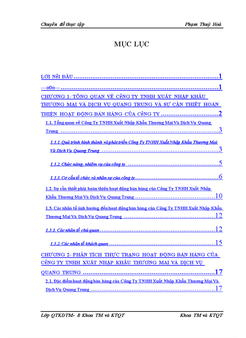 image for page hoạt động bán hàng của công ty tnhh xuất nhập khẩu thương mại và dịch vụ quang trung thực trạng và giải pháp