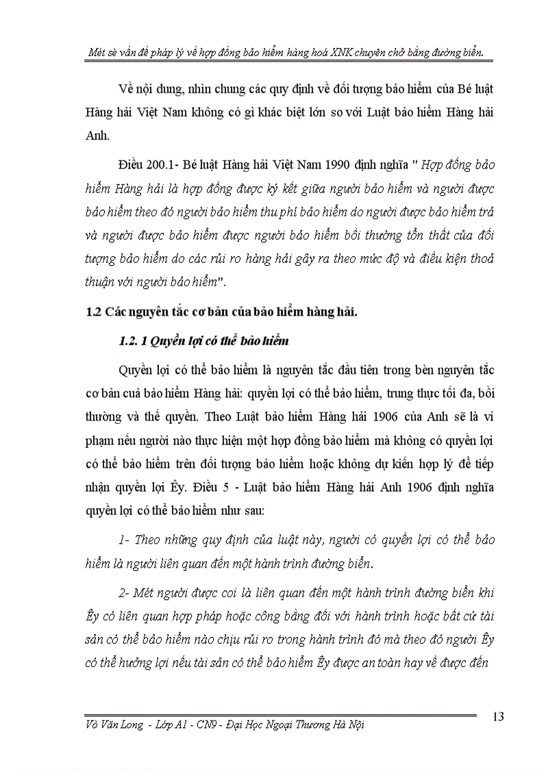 image for page Một số vấn đề pháp lý về hợp đồng bảo hiểm hàng hoá xuất nhập khẩu chuyên chở bằng đường biển