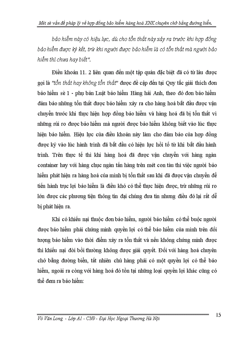 image for page Một số vấn đề pháp lý về hợp đồng bảo hiểm hàng hoá xuất nhập khẩu chuyên chở bằng đường biển