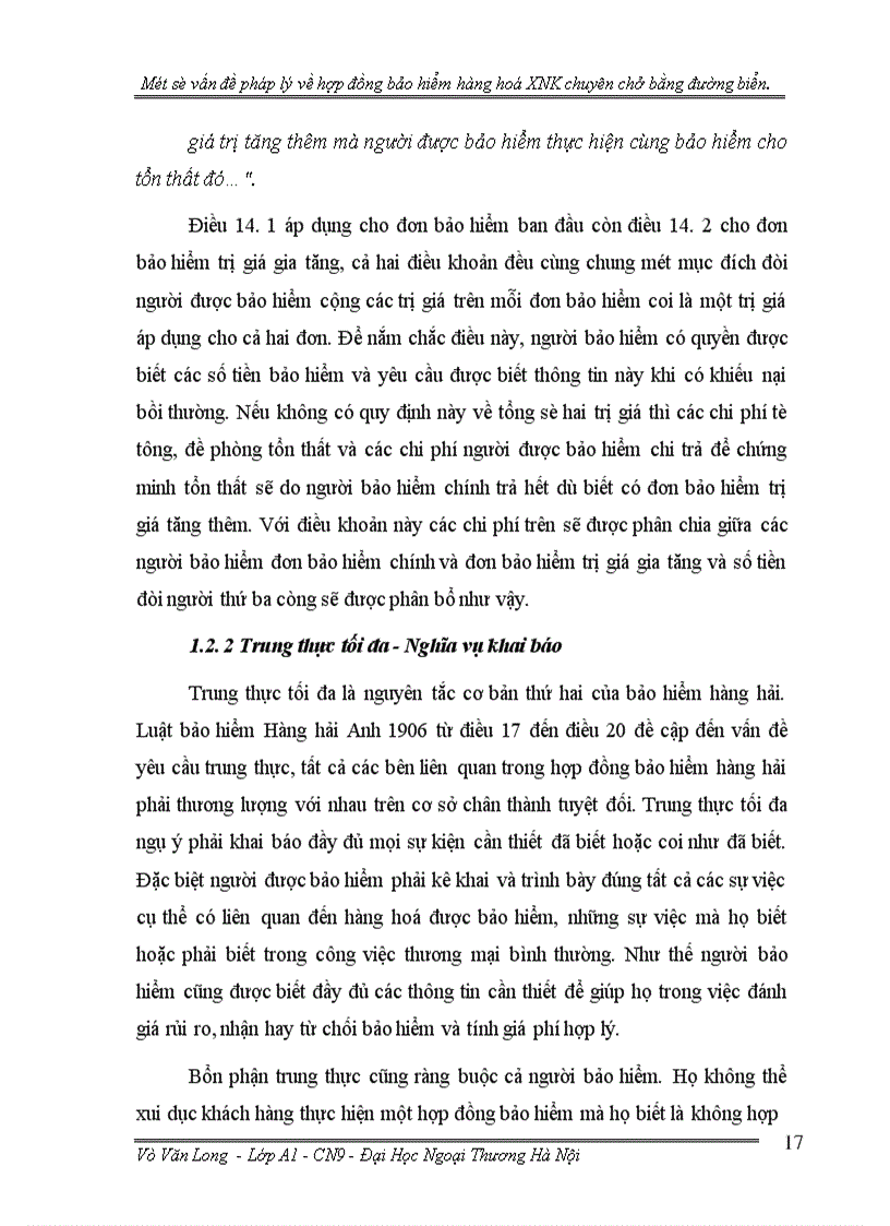 image for page Một số vấn đề pháp lý về hợp đồng bảo hiểm hàng hoá xuất nhập khẩu chuyên chở bằng đường biển