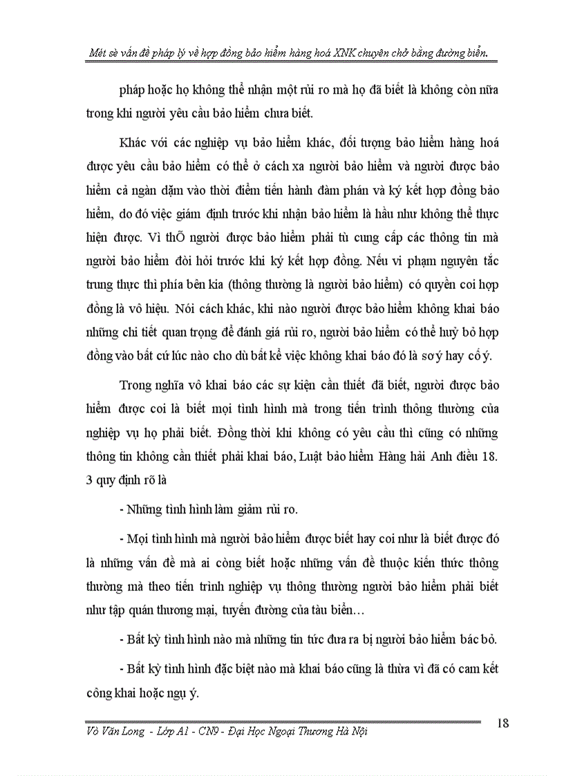 image for page Một số vấn đề pháp lý về hợp đồng bảo hiểm hàng hoá xuất nhập khẩu chuyên chở bằng đường biển