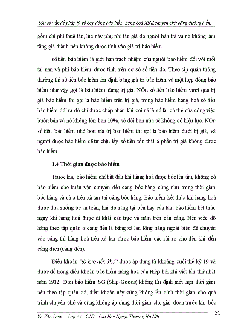 image for page Một số vấn đề pháp lý về hợp đồng bảo hiểm hàng hoá xuất nhập khẩu chuyên chở bằng đường biển