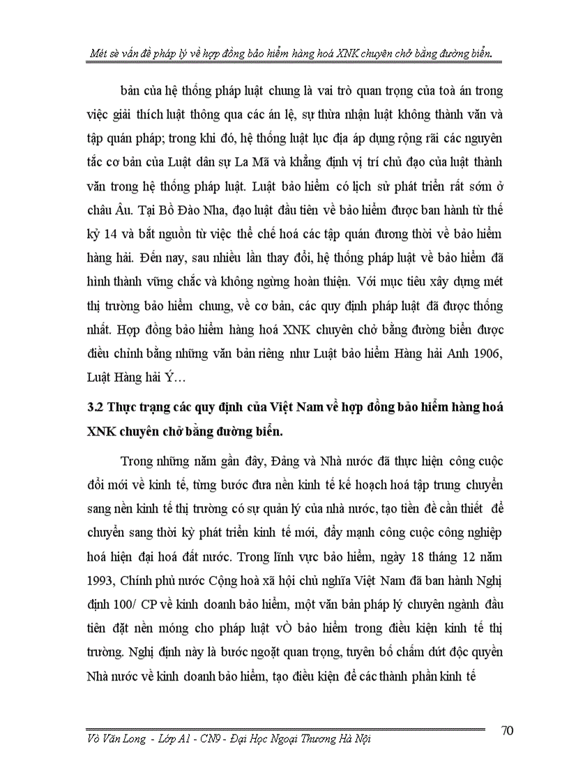 image for page Một số vấn đề pháp lý về hợp đồng bảo hiểm hàng hoá xuất nhập khẩu chuyên chở bằng đường biển