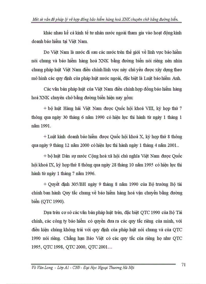 image for page Một số vấn đề pháp lý về hợp đồng bảo hiểm hàng hoá xuất nhập khẩu chuyên chở bằng đường biển