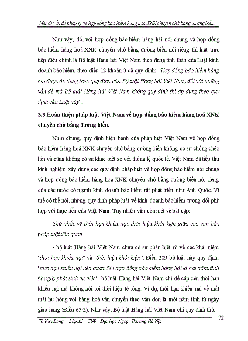 image for page Một số vấn đề pháp lý về hợp đồng bảo hiểm hàng hoá xuất nhập khẩu chuyên chở bằng đường biển