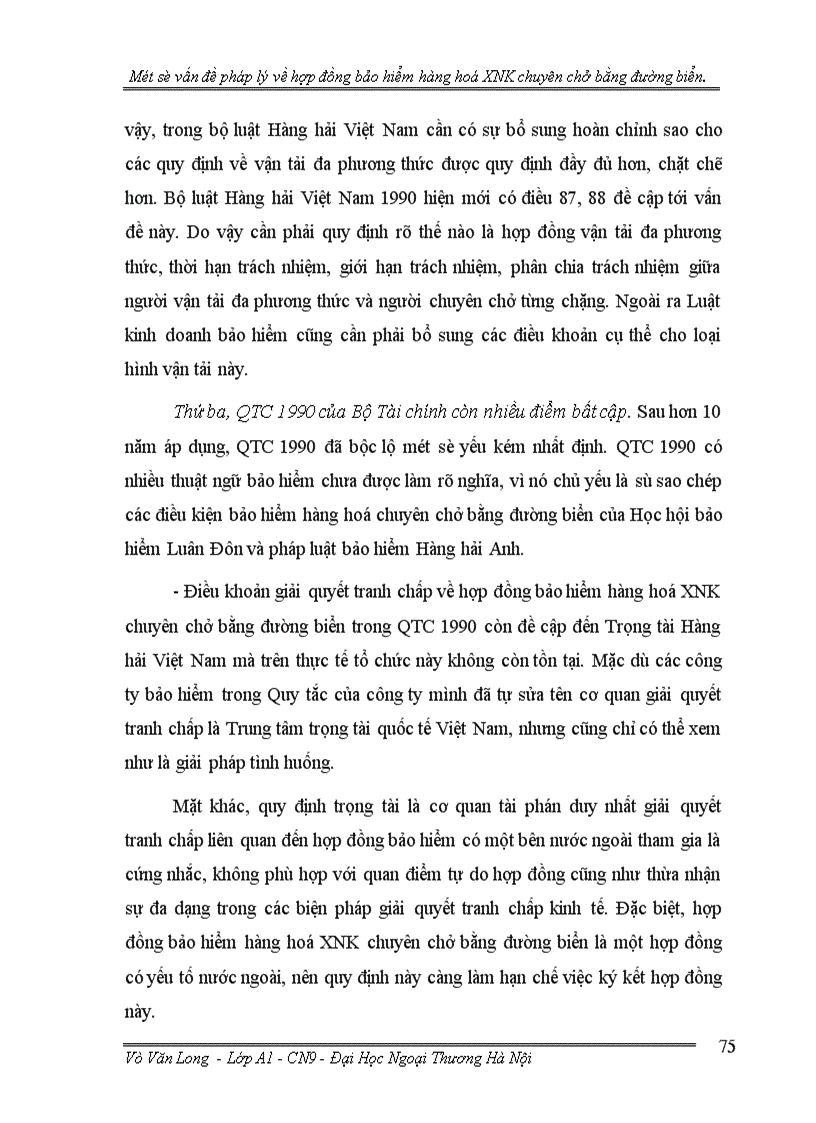 image for page Một số vấn đề pháp lý về hợp đồng bảo hiểm hàng hoá xuất nhập khẩu chuyên chở bằng đường biển