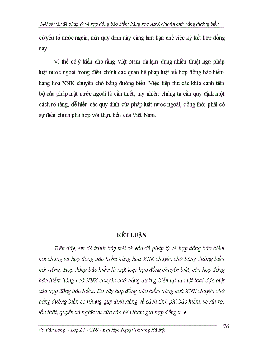image for page Một số vấn đề pháp lý về hợp đồng bảo hiểm hàng hoá xuất nhập khẩu chuyên chở bằng đường biển