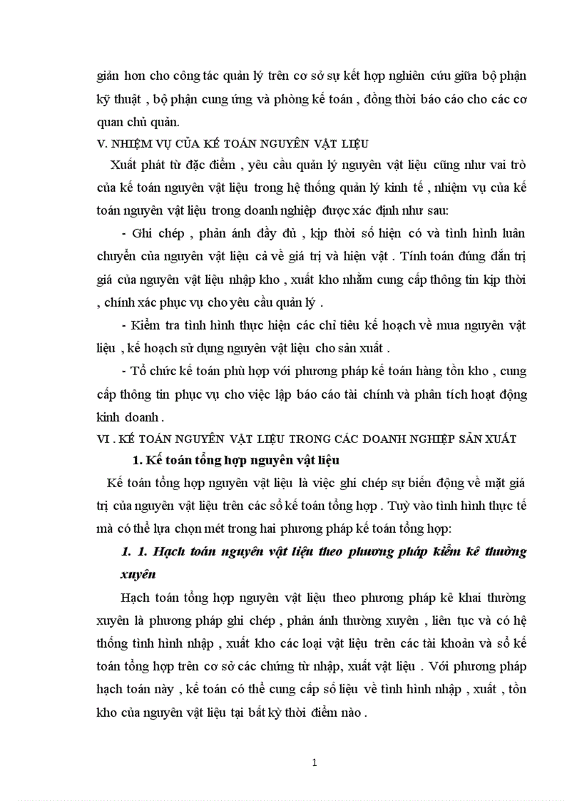 image for page Kế toán nguyên vật liệu vật liệu và công cụ dụng cụ tại Xí nghiệp 22 Công ty 22 BQP 1