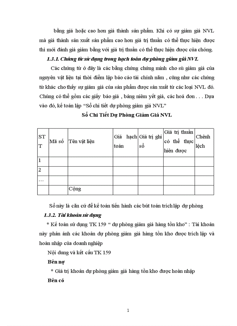 image for page Kế toán nguyên vật liệu vật liệu và công cụ dụng cụ tại Xí nghiệp 22 Công ty 22 BQP 1