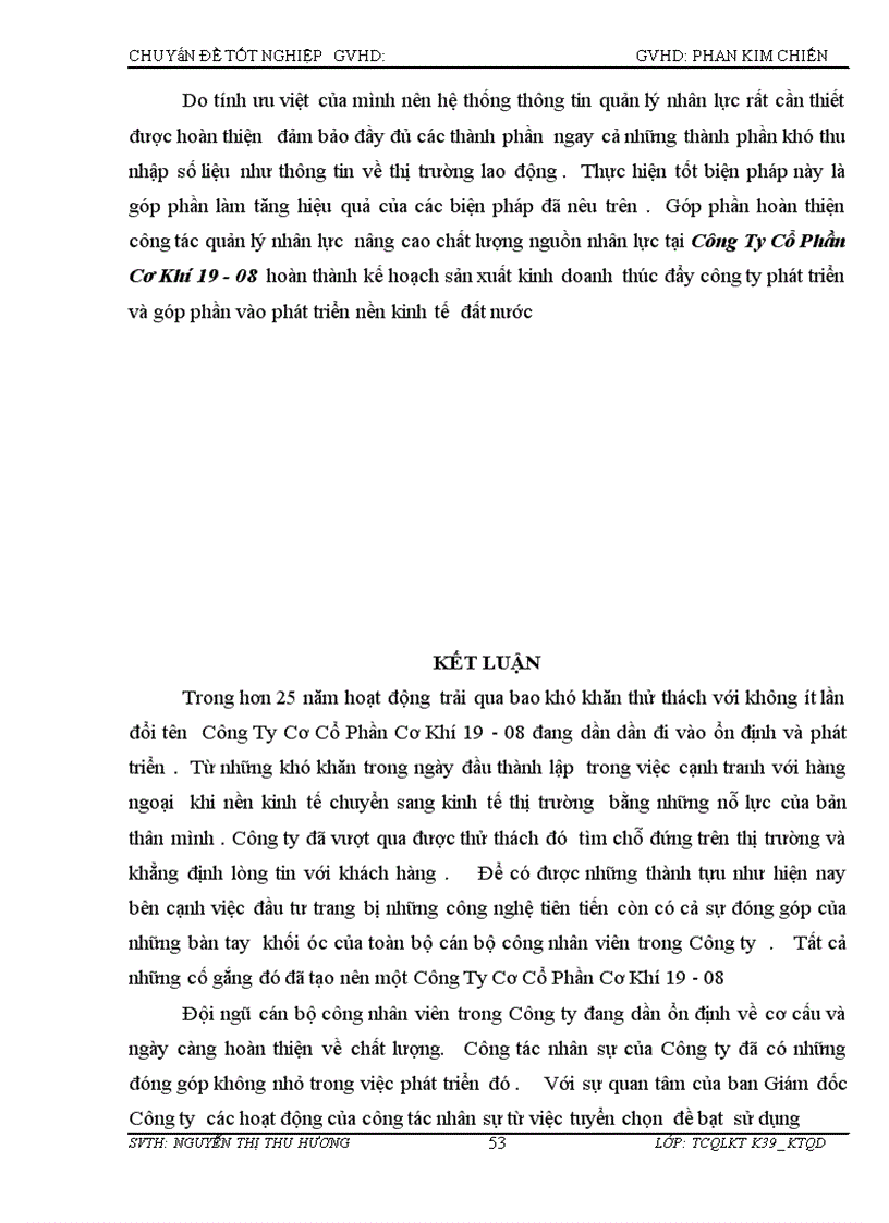 image for page Một số giải pháp nhằm nâng cao hiệu quả sử dụng nguồn nhân lực tại Công Ty Cổ Phần Cơ Khí 19 08