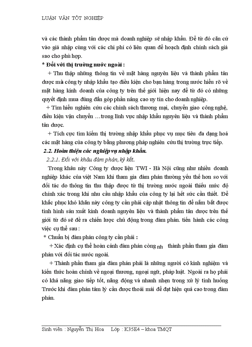 image for page Hoàn thiện quy trình nhập khẩu nguyên liệu và thành phẩm tân dược tại Công ty dược liệu TWI Hà Nội 1