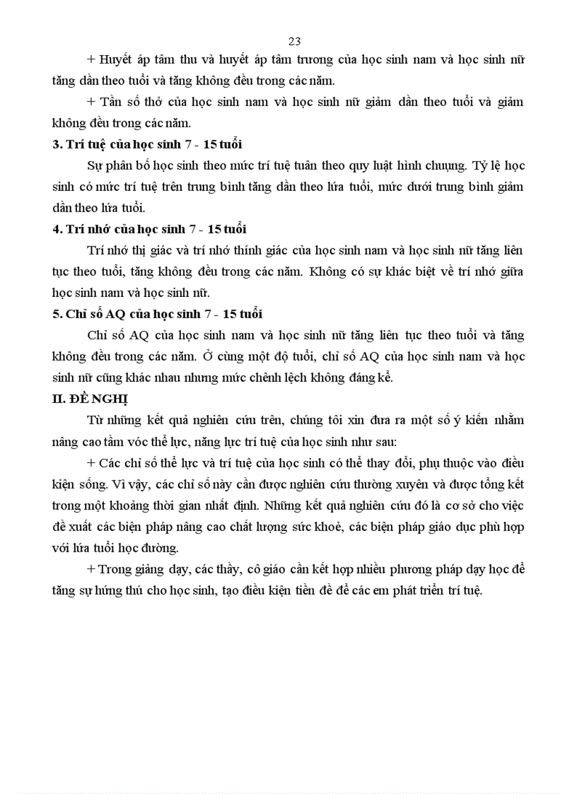 image for page Nghiên cứu một số chỉ số thể lực trí tuệ của học sinh trường tiểu học và trung học cơ sở xã Nam Phong thành phố Nam Định