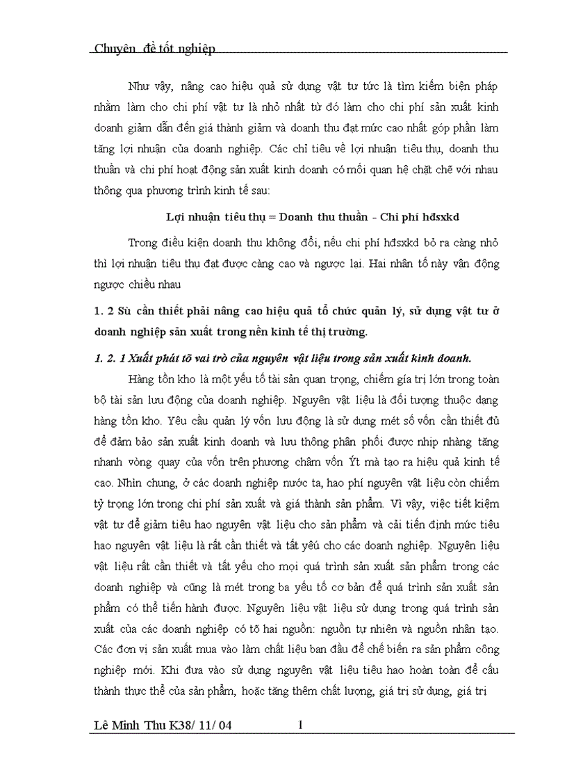 image for page Thực trạng và các giải pháp chủ yêú nâng cao hiệu quả tổ chức quản lý sử dụng vật tư tại Công ty cơ khí may Gia Lâm