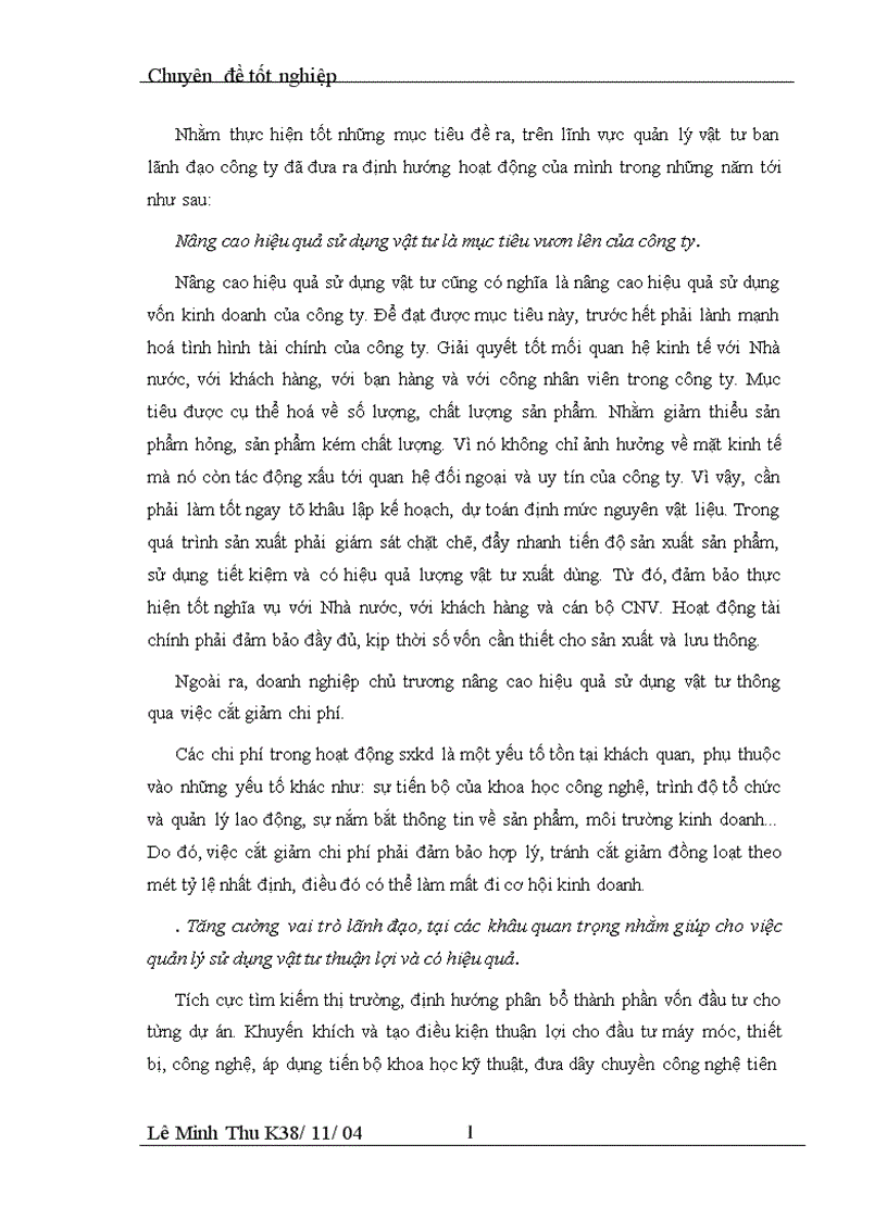 image for page Thực trạng và các giải pháp chủ yêú nâng cao hiệu quả tổ chức quản lý sử dụng vật tư tại Công ty cơ khí may Gia Lâm