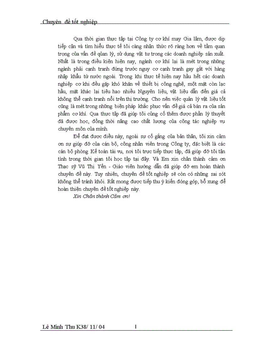 image for page Thực trạng và các giải pháp chủ yêú nâng cao hiệu quả tổ chức quản lý sử dụng vật tư tại Công ty cơ khí may Gia Lâm