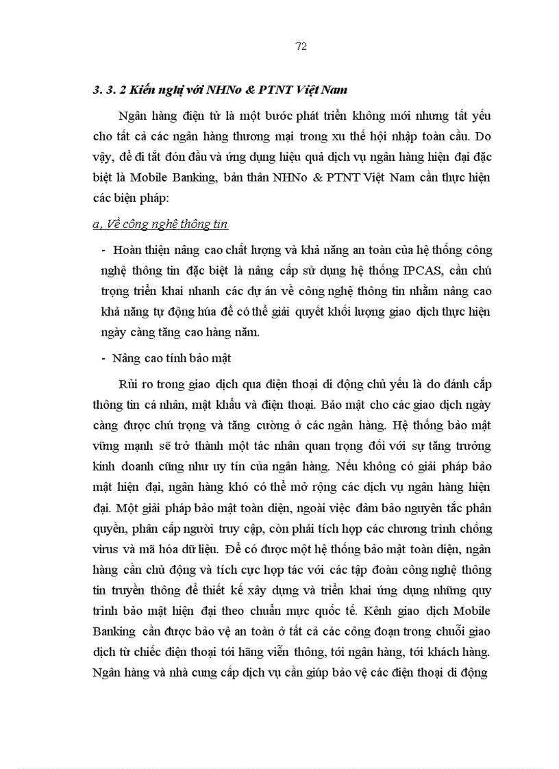 image for page Giải pháp phát triển dịch vụ Mobile banking tại Ngân hàng Nông nghiệp và Phát triển nông thôn chi nhánh Tam Trinh