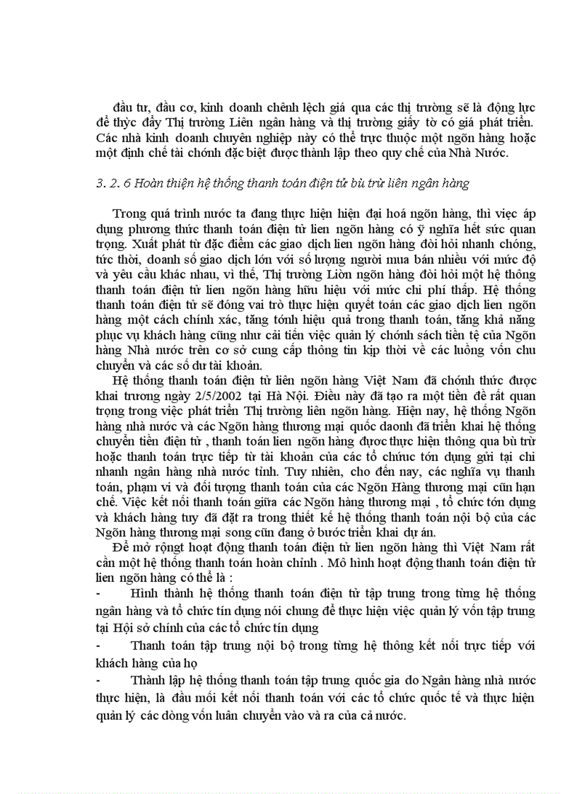 image for page Thực trạng hoạt động của thị trường liên ngân hàng Việt Nam