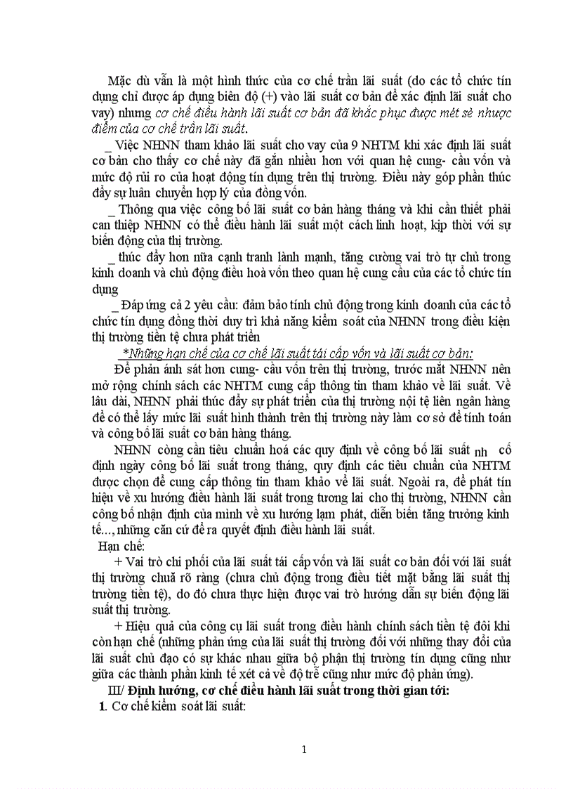 image for page Cơ chế điều hành lãi suất của ngân hàng trung ương các nước 1