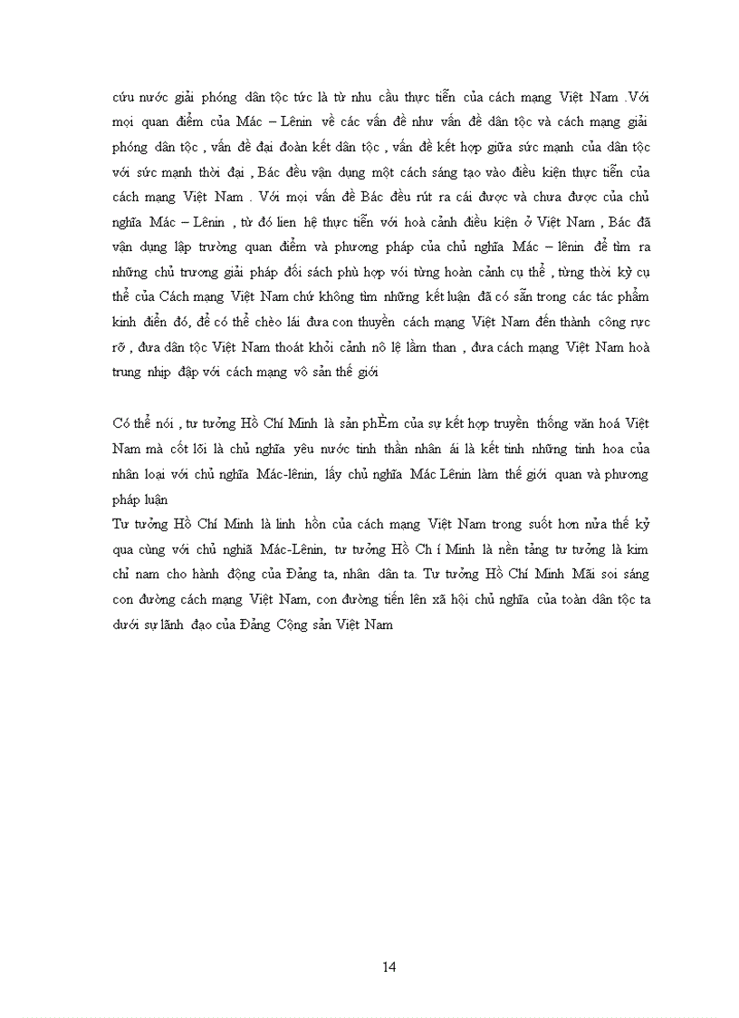 image for page Tư tưởng Hồ Chí Minh là một hệ thống quan điểm toàn diện và sâu sắc về những vấn đề cơ bản của Cách mạng Việt Nam là kết quả của sự vận dụng và phát triển sáng tạo chủ nghĩa Mác Lênin vào điều kiện cụ thể của nước ta kế thừa và phát triển các giá trị truyền thống tốt đẹp của dân tộc tiếp thu tinh hoa của nhân loại