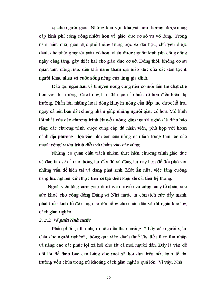 image for page Thực trạng và biện pháp cho sự phân hóa giầu nghèo ở Việt Nam