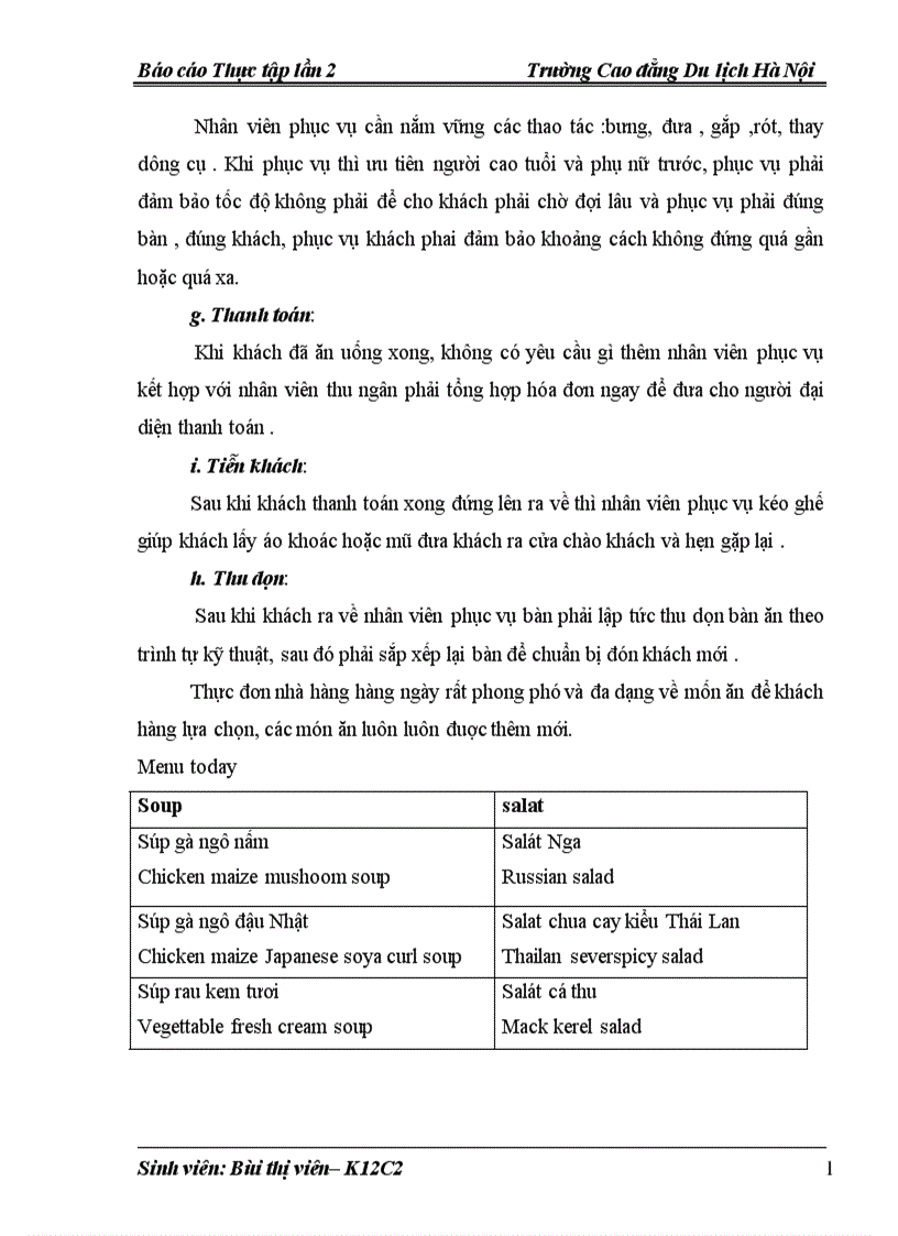 image for page Báo cáo thực tập về du lịch