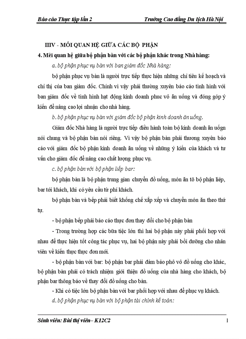 image for page Báo cáo thực tập về du lịch