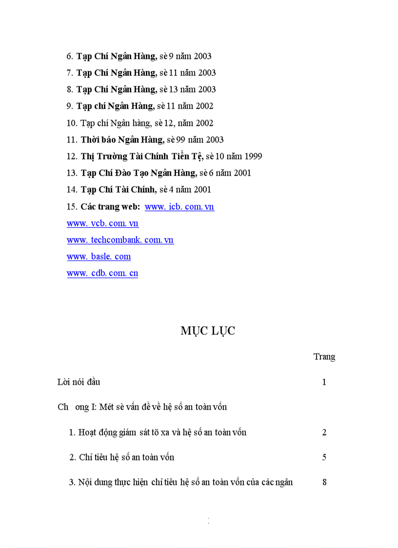 image for page hệ số an toàn vốn và tình hình thực hiện hệ số an toàn vốn của nhtm việt nam