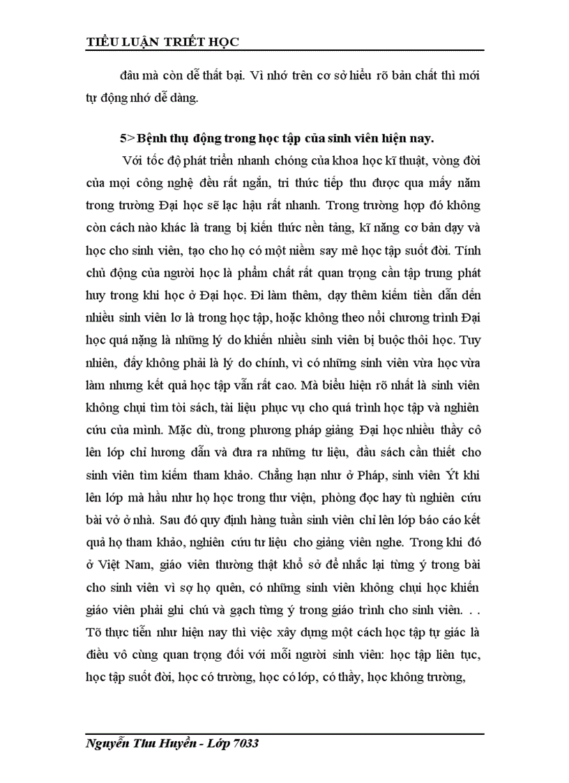 image for page Tiểu luận triết học 1