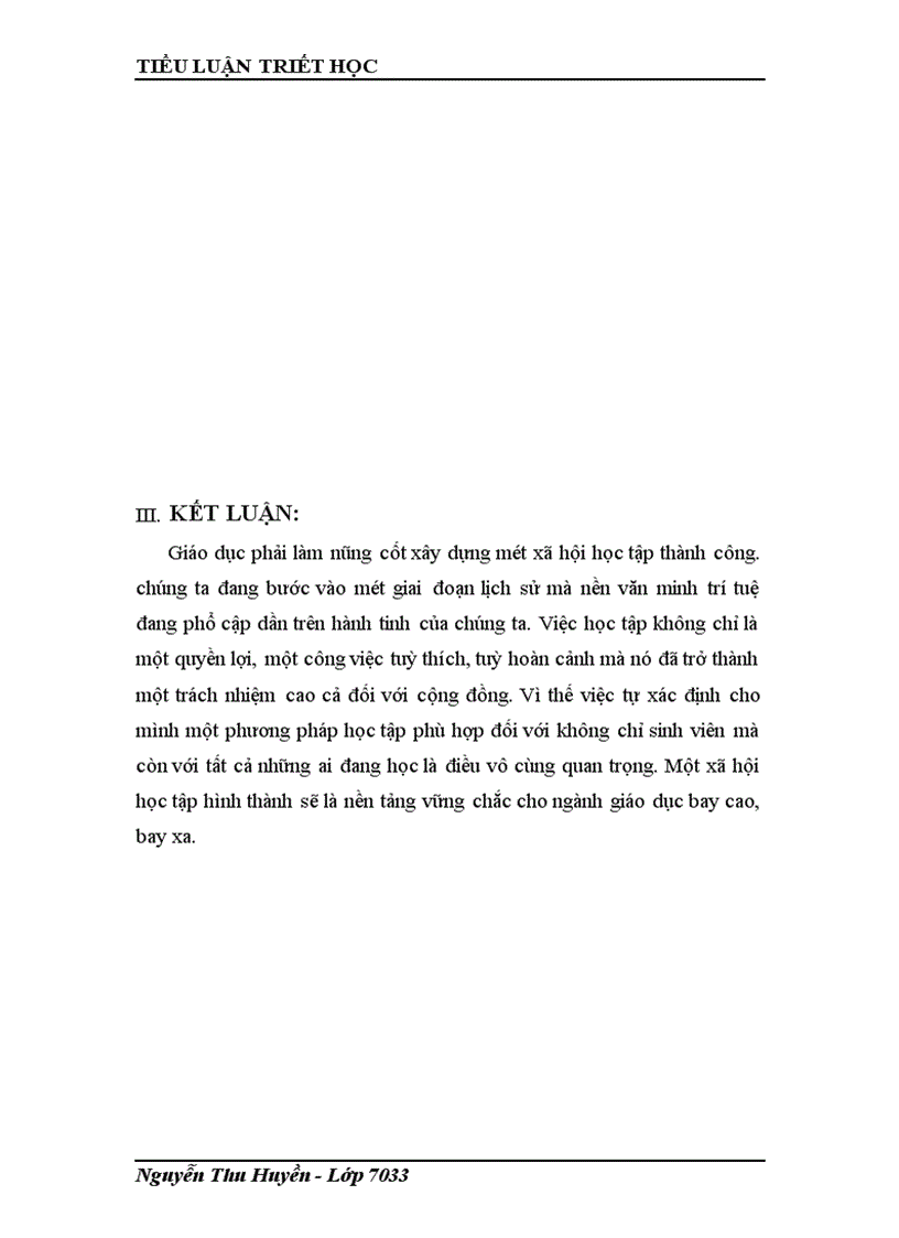 image for page Tiểu luận triết học 1