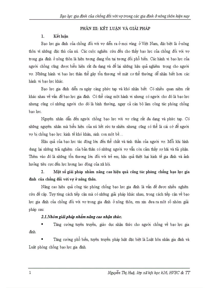 image for page Bạo lực gia đình của chồng đối với vợ trong các gia đình ở nông thôn hiện nay 1
