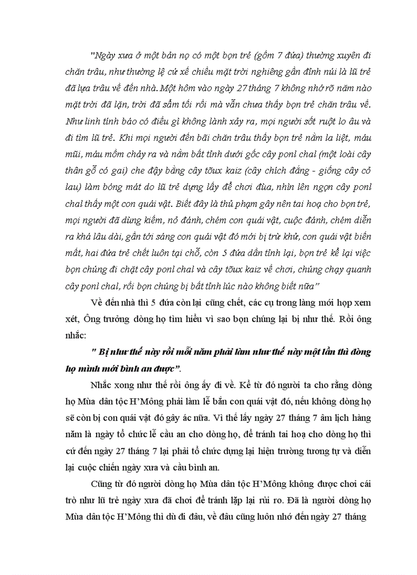 image for page Đời sống văn hoá tinh thần của dân tộc H Mông ở Than Uyên Lai Châu thông qua một số lễ hội
