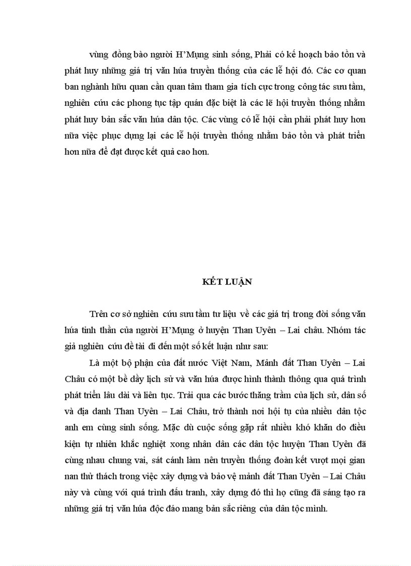 image for page Đời sống văn hoá tinh thần của dân tộc H Mông ở Than Uyên Lai Châu thông qua một số lễ hội