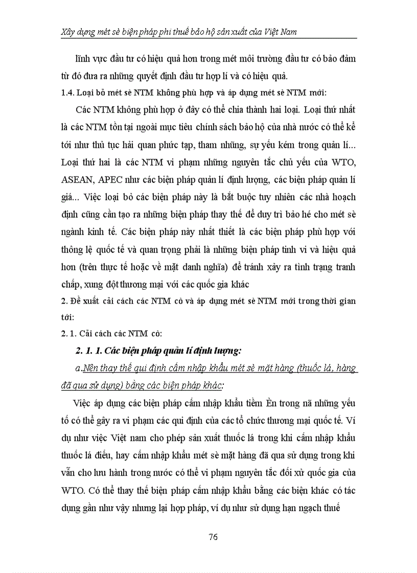 image for page Xây dựng một số biện pháp phi thuế bảo hộ sản xuất của Việt Nam