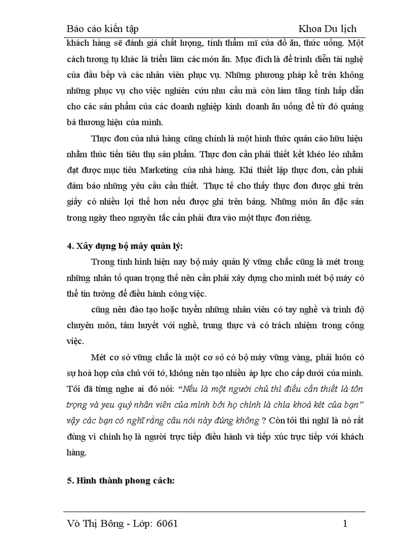 image for page Báo cáo thực tập về nhà hàng Sao Biển