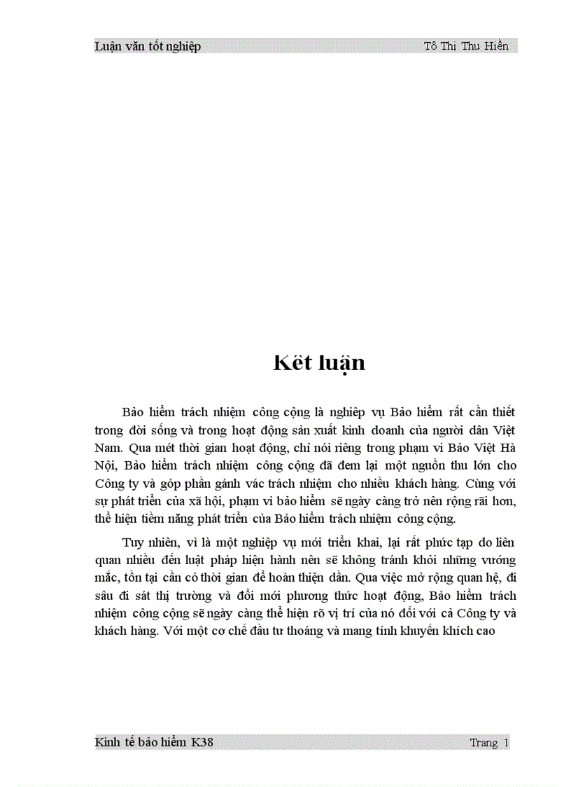 image for page Một số vấn đề lý luận và thực tiễn triển khai nghiệp vụ Bảo hiểm trách nhiệm công cộng tại Công ty Bảo hiểm Hà Nội giai đoạn 2000 2005 1