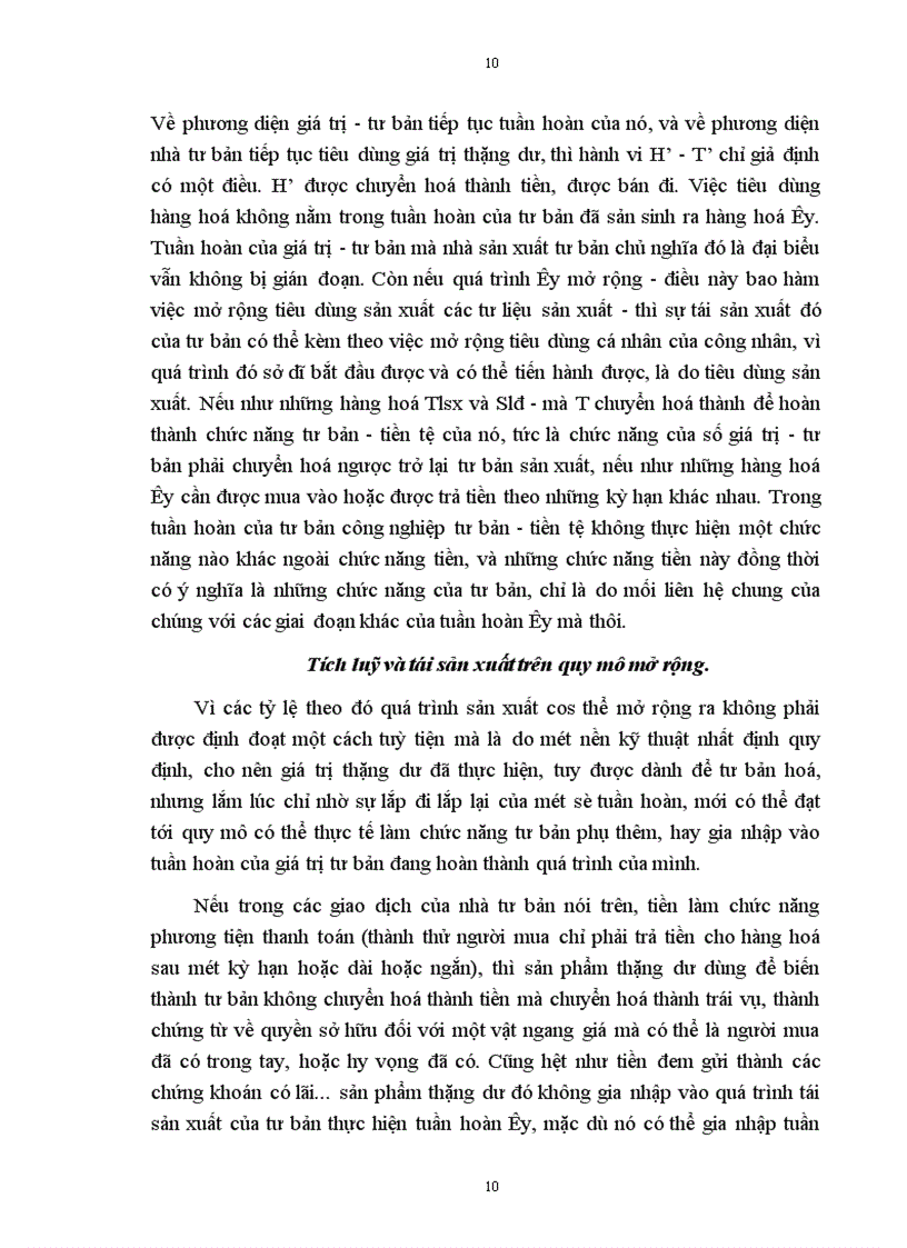 image for page Trình bày lý thuyết về tuần hoàn và chu chuyển tư bản ý nghĩa thực tiễn rút ra khi nghiên cứu lý thuyết này đối với việc quản lý các doanh nghiệp của nước ta khi chuyển sang nền kinh tế thị trường định hướng XHCN 1