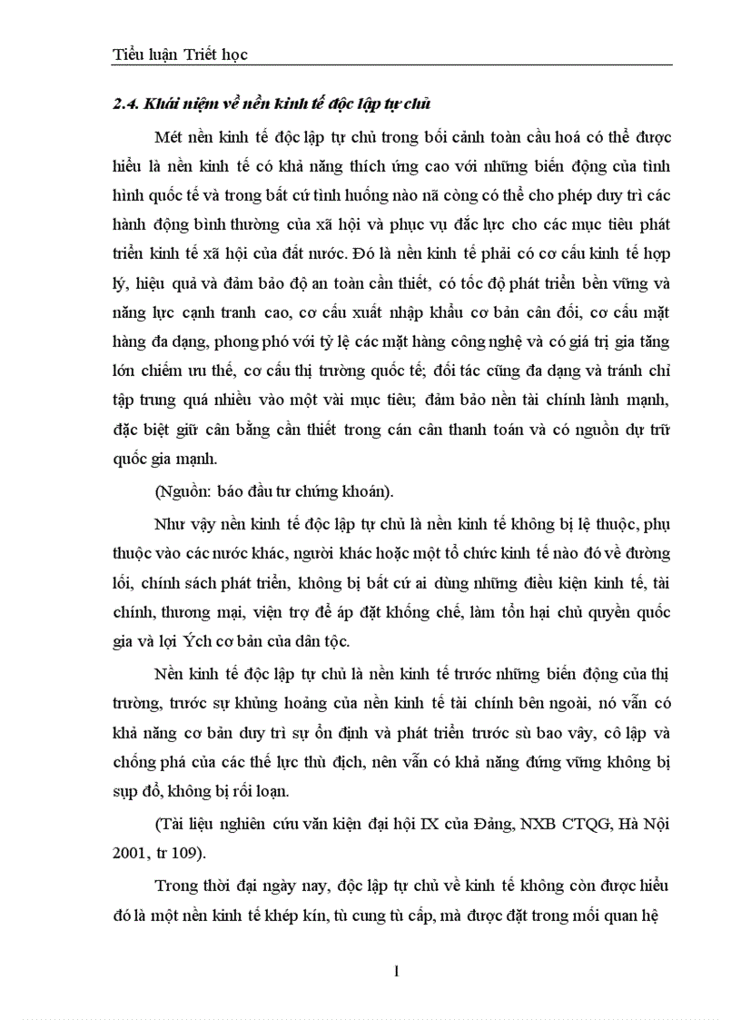 image for page Phép biện chứng về mối liên hệ phố biến và vận dụng phân tích mối liên hệ giữa xây dựng nền kinh tế độc lập tự chủ với hội nhập kinh tế quốc tế 1