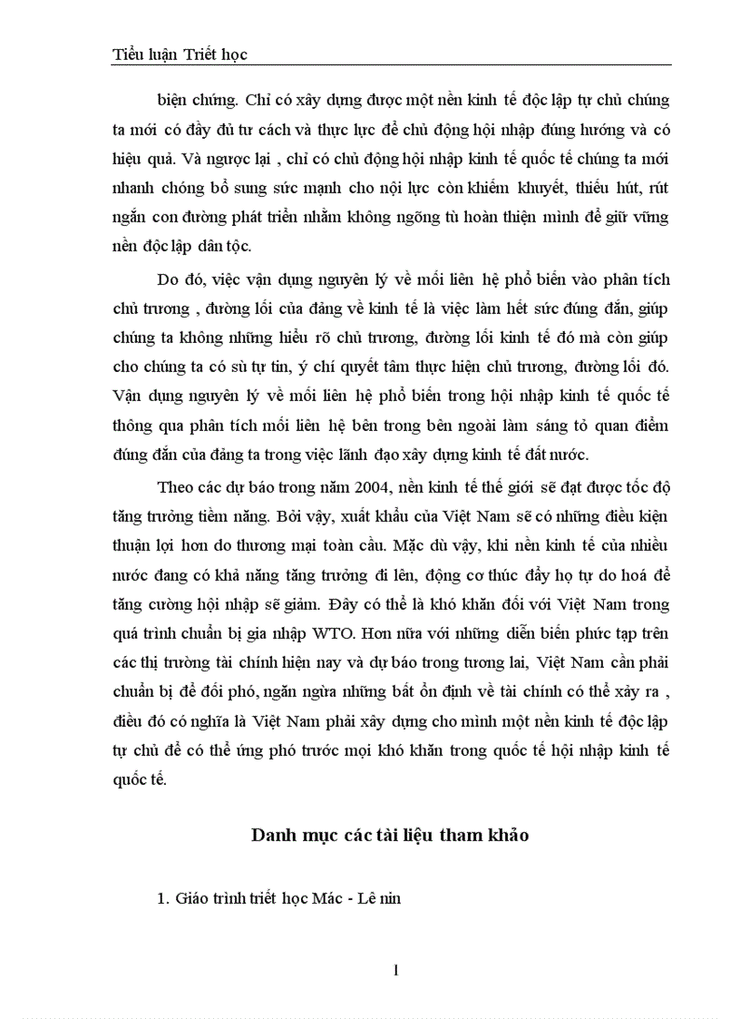 image for page Phép biện chứng về mối liên hệ phố biến và vận dụng phân tích mối liên hệ giữa xây dựng nền kinh tế độc lập tự chủ với hội nhập kinh tế quốc tế 1