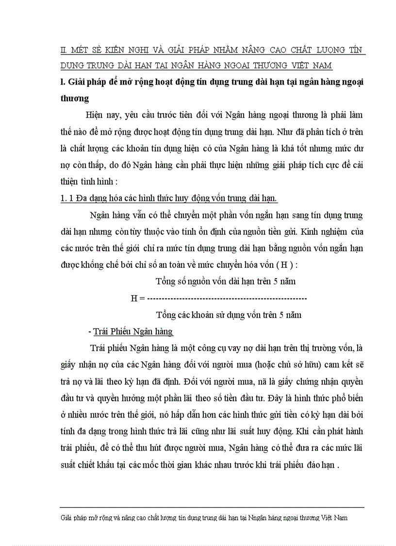image for page Giải pháp nhằm nâng cao chất lượng tín dụng trung dài hạn tại Ngân hàng Ngoại thương Việt Nam 1