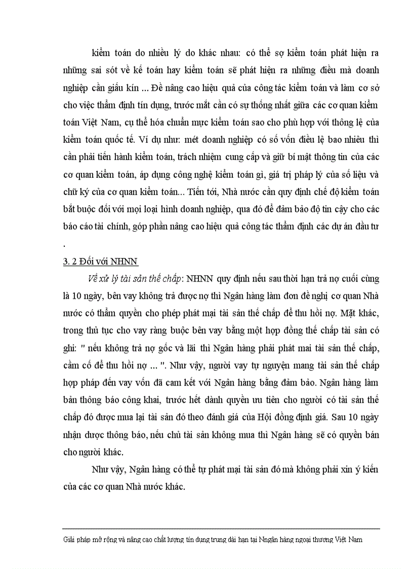 image for page Giải pháp nhằm nâng cao chất lượng tín dụng trung dài hạn tại Ngân hàng Ngoại thương Việt Nam 1