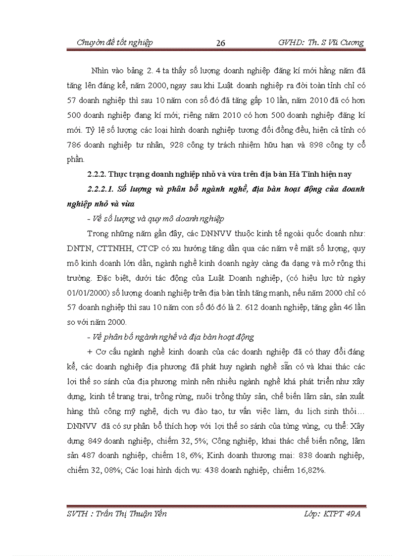 image for page Gia i pha p pha t triê n doanh nghiê p nho va vư a trên đi a ba n Ha Ti nh đến năm 2015