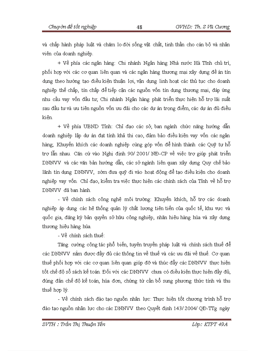 image for page Gia i pha p pha t triê n doanh nghiê p nho va vư a trên đi a ba n Ha Ti nh đến năm 2015