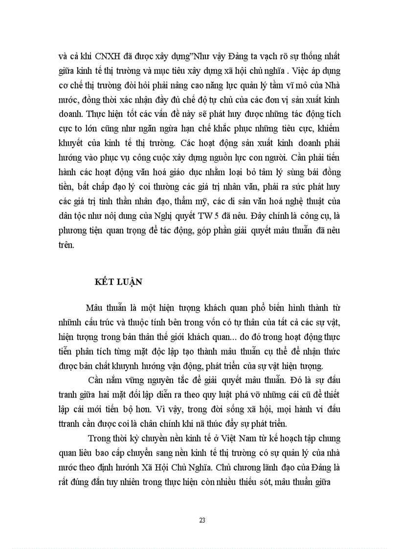 image for page Mâu thuẫn biện chứng và biểu hiện của nó trong quá trình xây dựng nền kinh tế thị trường ở Việt Nam 1